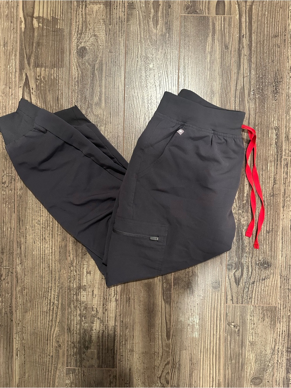 Womens Charcole Zamora Petite Medium Jogger Scrub Pant
